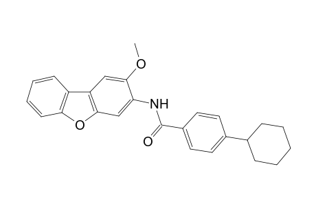 benzamide, 4-cyclohexyl-N-(2-methoxydibenzo[b,d]furan-3-yl)-