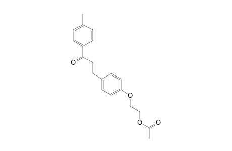 3-[p-(2-hydroxyethoxy)phenyl]-4'-methylpropiophenone, acetate