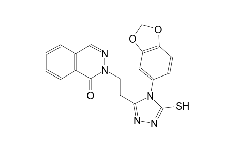 2-{2-[4-(1,3-benzodioxol-5-yl)-5-sulfanyl-4H-1,2,4-triazol-3-yl]ethyl}-1(2H)-phthalazinone