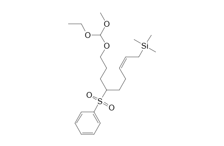 6-Phenylsulfonyl-1-trimethylsilyl-9-methoxyethoxymethoxy-2(Z)-nonene