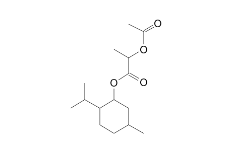 Propanoic acid, 2-(acetyloxy)-, 5-methyl-2-(1-methylethyl)cyclohexyl ester