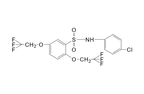 2,5-bis(2,2,2-trifluoroethoxy)-4'-chlorobenzenesulfonanilide