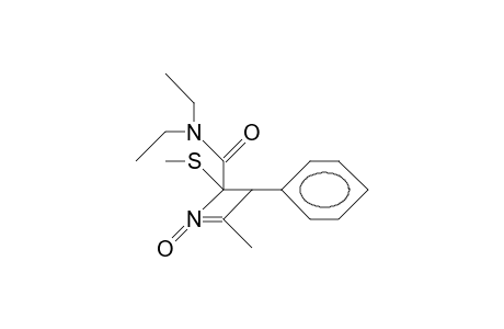 N,N-Diethyl-2,3-dihydro-4-methyl-3-phenyl-2-(methylthio)-2-azet-carboxamide-1-oxide