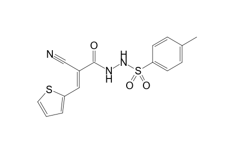 N'-(2-cyano-3-(thiophen-2-yl)acryloyl)-4-methylbenzenesulfonohydrazide