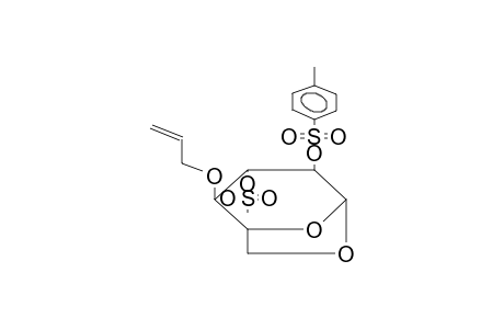 1,6-ANHYDRO-2-TOSYL-3-O-MESYL-4-O-ALLYL-BETA-D-GLUCOPYRANOSE