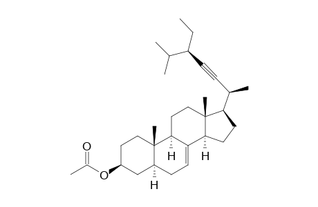 (24R)-5.alpha.-stigmast-7-en-22-yn-3.beta.-ol acetate