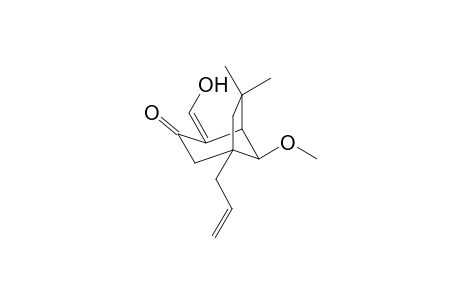 (1RS,5RS,8SR)-4-Hydroxymethylene-8-methoxy-6,6-dimethyl-1-(2-propenyl)bicyclo[3.2.1]octane-3-one