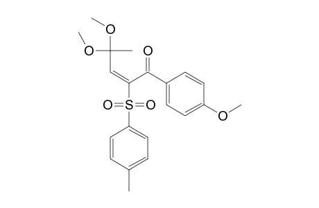 (E)-4,4-dimethoxy-1-(4-methoxyphenyl)-2-tosylpent-2-en-1-one