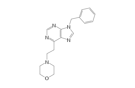9-BENZYL-6-[2-(MORPHOLIN-4-YL)-ETHYL]-PURINE