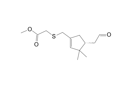 Methyl {{[(4R)-3,3-Dimethyl-4-(2-oxoethyl)cyclopent-1-enyl]methyl}thio}acetate