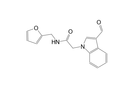 2-(3-formyl-1H-indol-1-yl)-N-(2-furylmethyl)acetamide