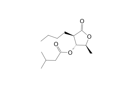 (3R,4R,5S)-3-Butyl-4-isovaleryloxy-5-methyltetrahydrofuran-2-one [(+)-Blastmycinone]