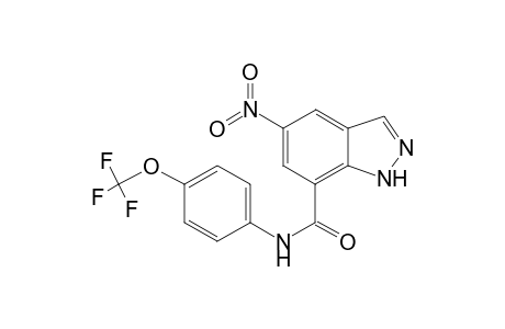 5-Nitro-N-[4-(trifluoromethoxy)phenyl]-1H-indazole-7-carboxamide