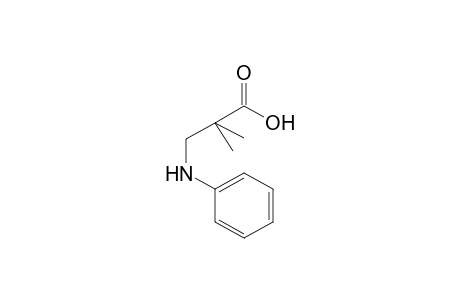 Propanoic acid, 2,2-dimethyl-3-(phenylamino)-