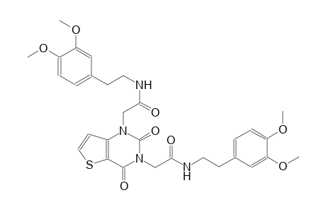 1,3-bis[5-(3,4-dimethoxyphenyl)-2-oxopentyl]-1H,2H,3H,4H-thieno[3,2-d]pyrimidine-2,4-dione