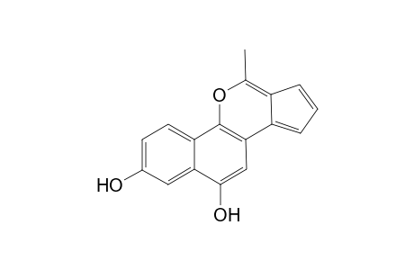 8,10-Dihydroxy-2-methylcyclopenta[c]-(4H)-benzochromene