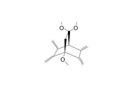 1,3,3-TRIMETHOXY-5,6,7,8-TETRAMETHYLIDENEBICYCLO-[2.2.2]-OCTANE