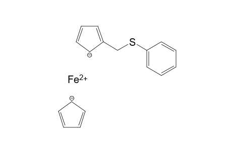 iron(II) 2-((phenylthio)methyl)cyclopenta-2,4-dien-1-ide cyclopenta-2,4-dien-1-ide