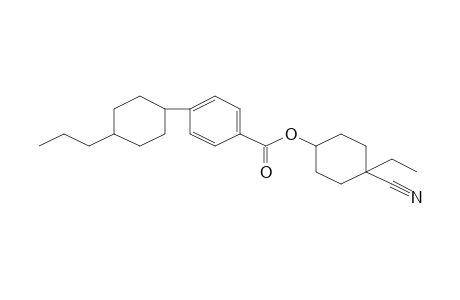 Benzoic acid, 4-(4-propylcyclohexyl)-, 4-cyano-4-ethylcyclohexyl ester