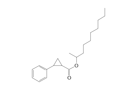 Cyclopropanecarboxylic acid, trans-2-phenyl-, dec-2-yl ester