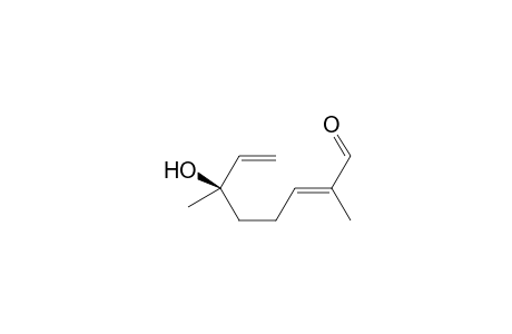 (6R,2E)-2,6-dimethyl-6-hydroxy-2,7-octadienal