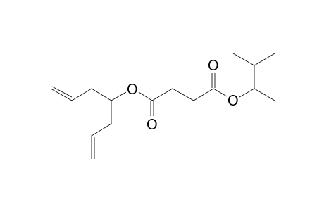 Succinic acid, 3-methylbut-2-yl hept-1,6-dien-4-yl ester