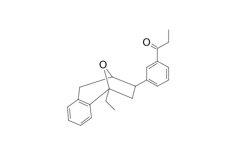 11-Oxatricyclo[7.2.1.0(2,7)]dodeca-2,4,6-triene, 1-ethyl-11-(2-propanoylphenyl)-