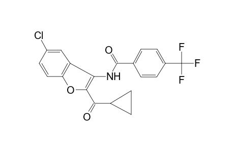 Benzamide, N-(5-chloro-2-cyclopropanoyl-3-benzofuryl)-4-trifluoromethyl-
