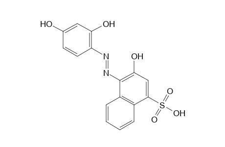 4-[(2,4-dihydroxyphenyl)azo]-3-hydroxy-1-naphthalenesulfonic acid