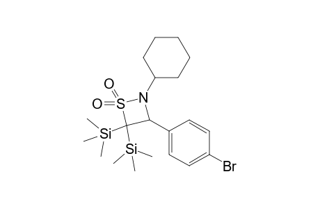 [3-(4-bromophenyl)-2-cyclohexyl-1,1-bis(oxidanylidene)-4-trimethylsilyl-1,2-thiazetidin-4-yl]-trimethyl-silane