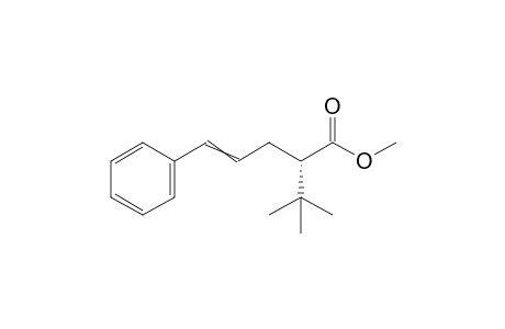 Methyl (S)-[2-(1,1-Dimethyl)ethyl]-5-phenylpent-4-enoate