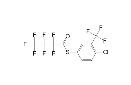 4-Chloro-3-trifluoromethyl-benzenethiol, S-heptafluoropropionyl-