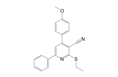 2-(ethylthio)-4-(p-methoxyphenyl)-6-phenylnicotinonitrile