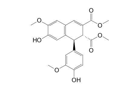 (1S,2R)-7-hydroxy-1-(4-hydroxy-3-methoxy-phenyl)-6-methoxy-1,2-dihydronaphthalene-2,3-dicarboxylic acid dimethyl ester