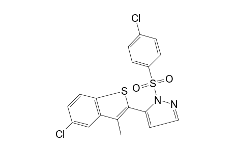 5-(5-chloro-3-methylbenzo[b]thien-2-yl)-1-[(p-chlorophenyl)sulfonyl]pyrazole