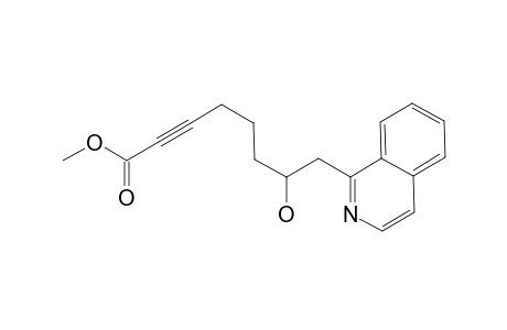 Methyl 7-hydroxy-8-isoquinoln-1-yloct-2-ynoate