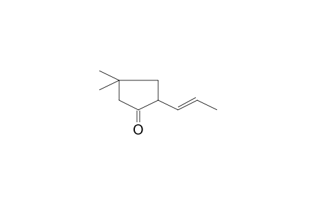 4,4-Dimethyl-2-[(1E)-1-propenyl]cyclopentanone