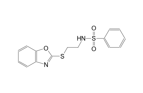 N-[2-(1,3-Benzoxazol-2-ylsulfanyl)ethyl]benzenesulfonamide