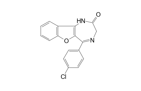 5-(4-chlorophenyl)-1,3-dihydro-2H-[1]benzofuro[3,2-e][1,4]diazepin-2-one