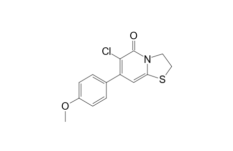 6-CHLORO-2,3-DIHYDRO-7-(4-METHOXYPHENYL)-5H-[1,3]-THIAZOLO-[3,2-A]-PYRIDIN-5-ONE