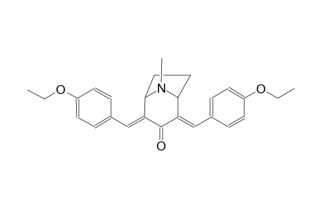 8-azabicyclo[3.2.1]octan-3-one, 2,4-bis[(4-ethoxyphenyl)methylene]-8-methyl-, (2E,4E)-