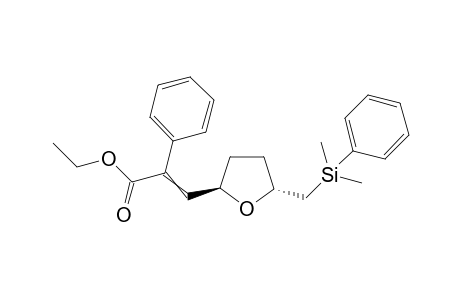 (2R,5R) (+/-)-Ethyl 3-(2-((dimethyl(phenyl)silyl)methyl)tetrahydrofuran-5-yl)-3-phenylacrylate