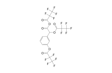 3-Hydroxymandelic acid, o,o'-di(pentafluoropropionyl) ether-, pentafluoropropionyl acid anhydride