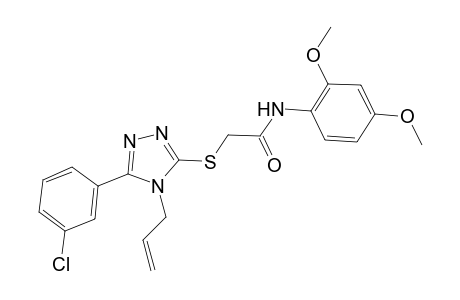 2-{[4-allyl-5-(3-chlorophenyl)-4H-1,2,4-triazol-3-yl]sulfanyl}-N-(2,4-dimethoxyphenyl)acetamide