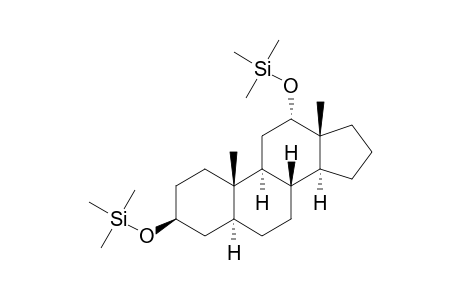 5.ALPHA.-ANDROSTANE-3.BETA.,12.ALPHA.-DIOL-DI-TRIMETHYLSILYL ETHER