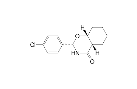 4H-1,3-Benzoxazin-4-one, 2-(4-chlorophenyl)octahydro-, (2.alpha.,4a.beta.,8a.beta.)-
