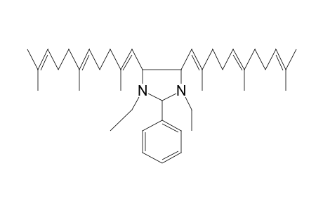 1,3-Diethyl-2-phenyl-4,5-bis-(2,6,10-trimethyl-undeca-1,5,9-trienyl)-imidazolidine