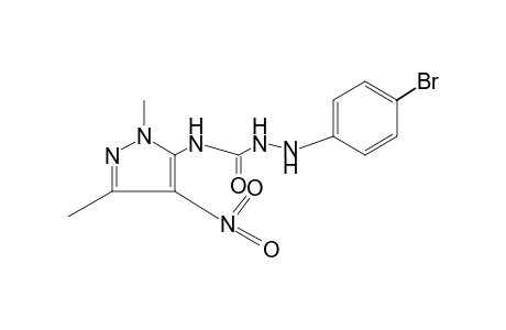 1-(p-bromophenyl)-4-(1,3-dimethyl-4-nitropyrazol-5-yl)semicarbazide