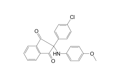 1H-Indene-1,3(2H)-dione, 2-(4-chlorophenyl)-2-(4-methoxyphenylamino)-