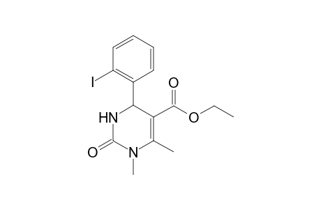 Ethyl 4-(2-iodophenyl)-1,6-dimethyl-2-oxo-1,2,3,4-tetrahydro-5-pyrimidinecarboxylate